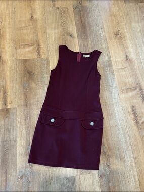 Altar'd State Burgundy Sleeveless Shift Dress